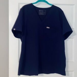 Navy XL 1 pocket scrub top